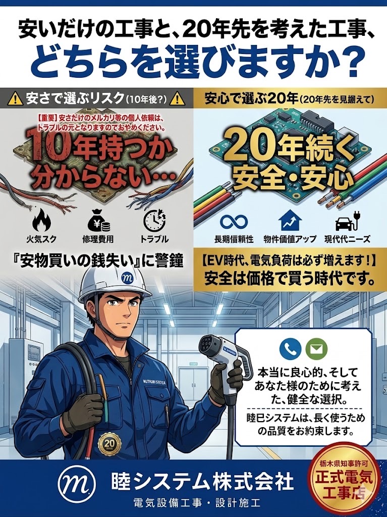 安全、安心低価格、それが睦システム